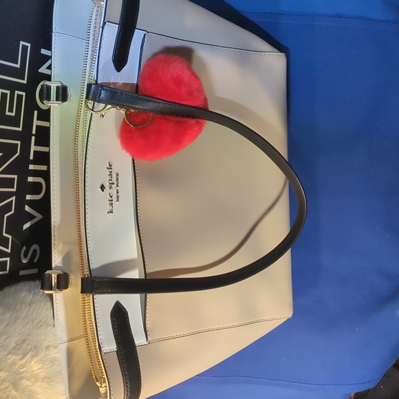 Kate Spade Staci Colorblock Large Beige, Nimbus Tote & Kate Spade Wallet $70 - Picture 9 of 13
